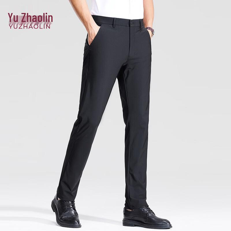 YUZHAOLIN Men s Summer Quick-Dry Business Casual Trousers 40