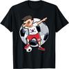 Dabbing Fußballjunge Südkorea Fußballfans Trikot Fahne T-Shirt