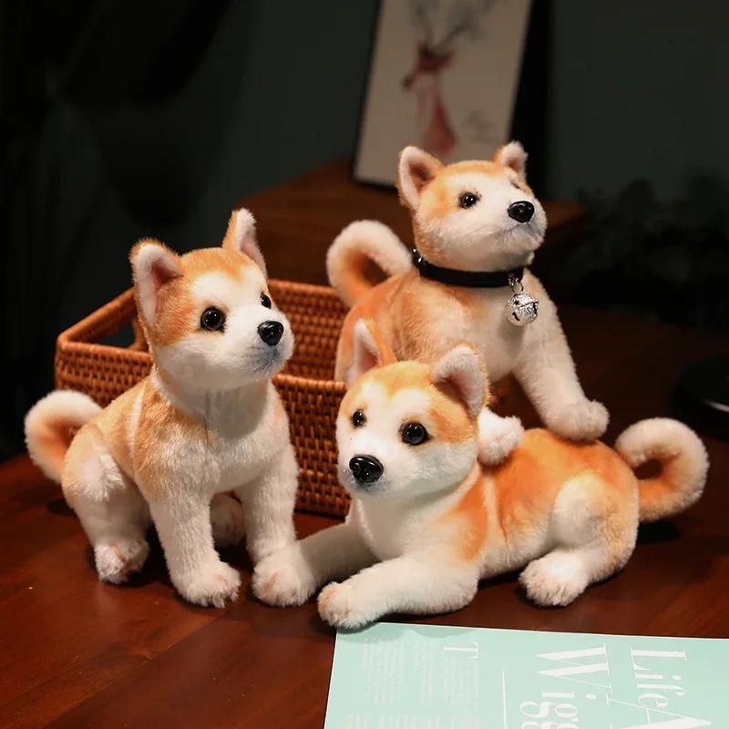 Hot new Akita dog plush toy Cute simulation dog Shiba Inu fluffy soothing girl doll birthday gift car