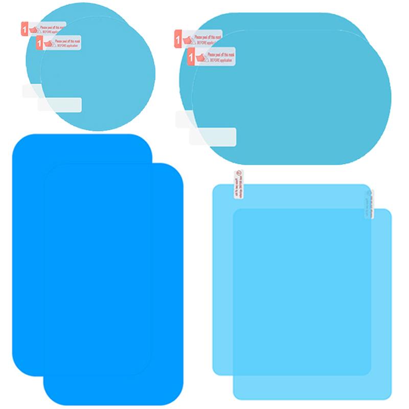 Car Rearview Mirror Film Stickers Car Anti-rain Anti-Fog Anti-Scratch Clear Protective Membrane Safety Driving Auto Accessories