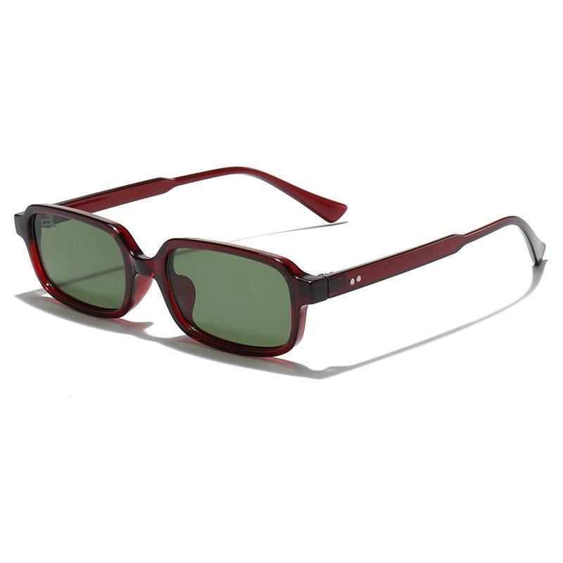 Vintage Square Sunglasses Women For Men Luxury Brand Designer Sun Glasses Punk Popular Classic Rivet Outdoor Shades Uv400