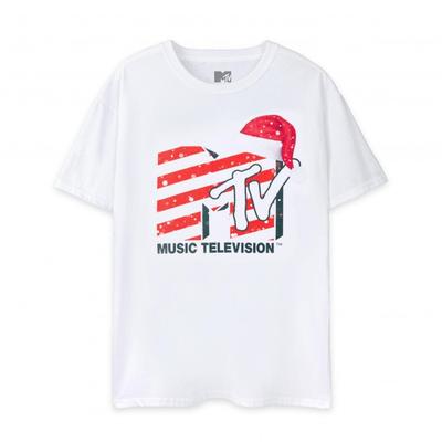 T-shirt Unisex Adulto Cappello da Babbo Natale MTV