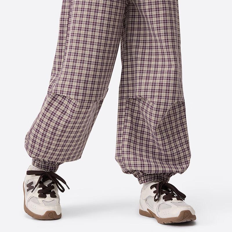 Girls  Summer Plaid Jogger Pants 130