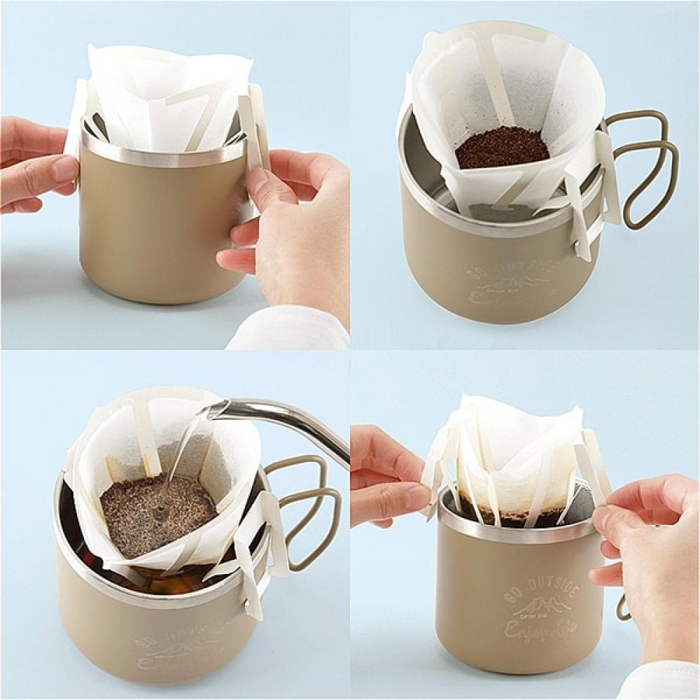 CaptaIn Stag Uw 3588 Utomhus Kaffefilter Enkelt Kaffedroppfilter För 1 2 Koppar 16 Ark Tillverkad I Japan