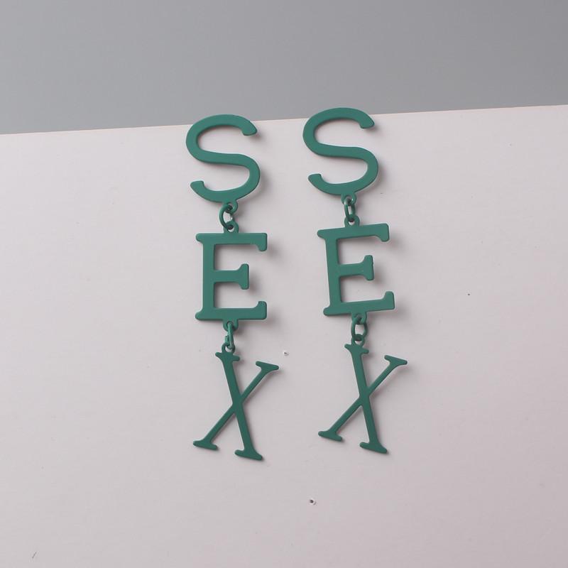 Cercei Coreeni Noi Atârnători cu Flori pentru Femei Frunze Verzi Cercei Căzuți Personalitate Formă Plantă Femeie Cercei Neobișnuiți