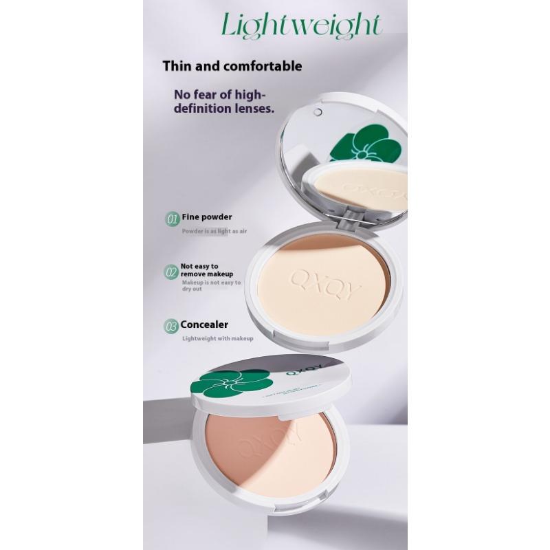 Sametový pudr s jemnou mlhou, make-upový pudr, kontrola mastnoty, voděodolný, dlouhotrvající, matný, přirozený, nahý make-up, pudr