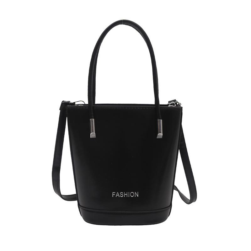 2025 New Texture Korean Solid Color Portable Bucket Bag Exquisite Ou Ruofeng Messenger Bag Fashionable Foreign Style Mobile Phone Bag