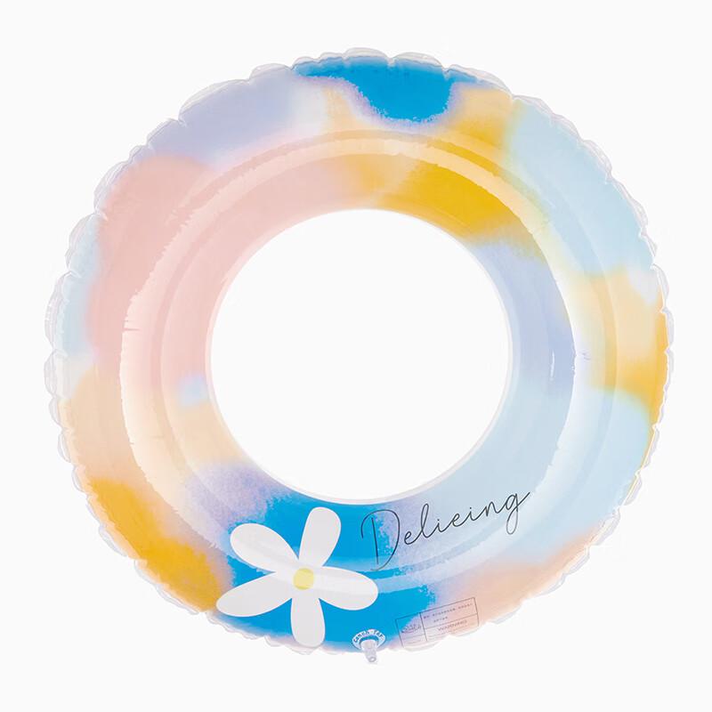 Retro Striped Inflatable Swimming Ring