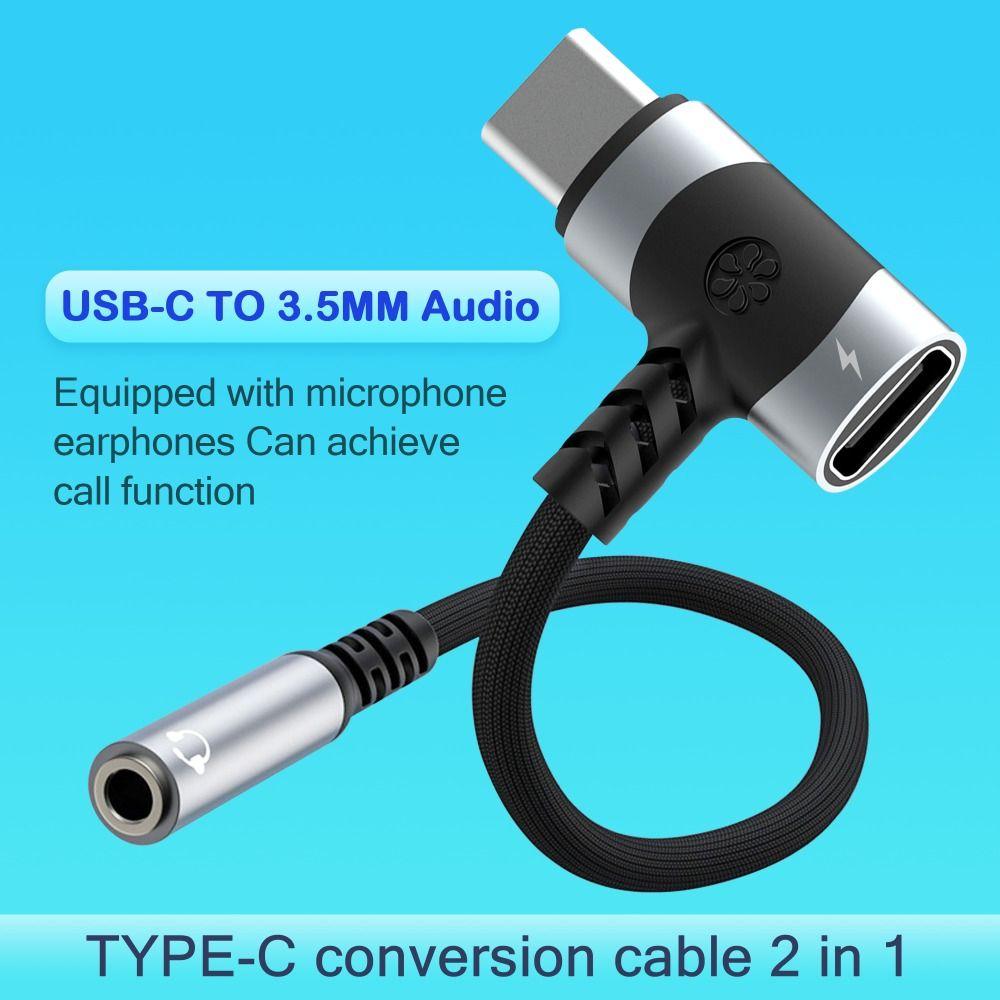 High-Speed PD Cable Jack Fast Charging Audio Adapter Portable Headphone Converter  Universal