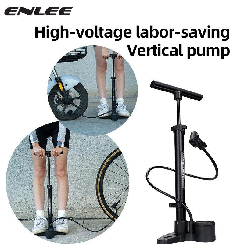 Bicycle Pedal Pump Foldable Base High Pressure Labor-Saving Fast Inflating Beautiful mouth/Law Mouth Universal Cycling Equipment