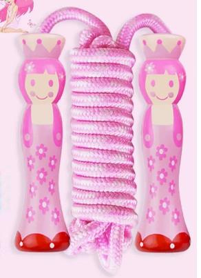 Children'S Jump Rope Bamboo Knot Jump Rope Beginner Adjustable