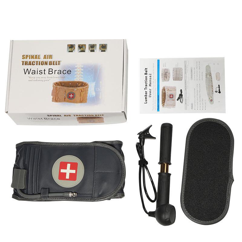 Unisex nafukovací bederní podpůrný pás pro dekompresi a korekci