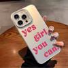 Simple English letter Phone Case For iPhone 17,16,15,14,13,12,11,Pro Max,Plus Candy Silver Cover