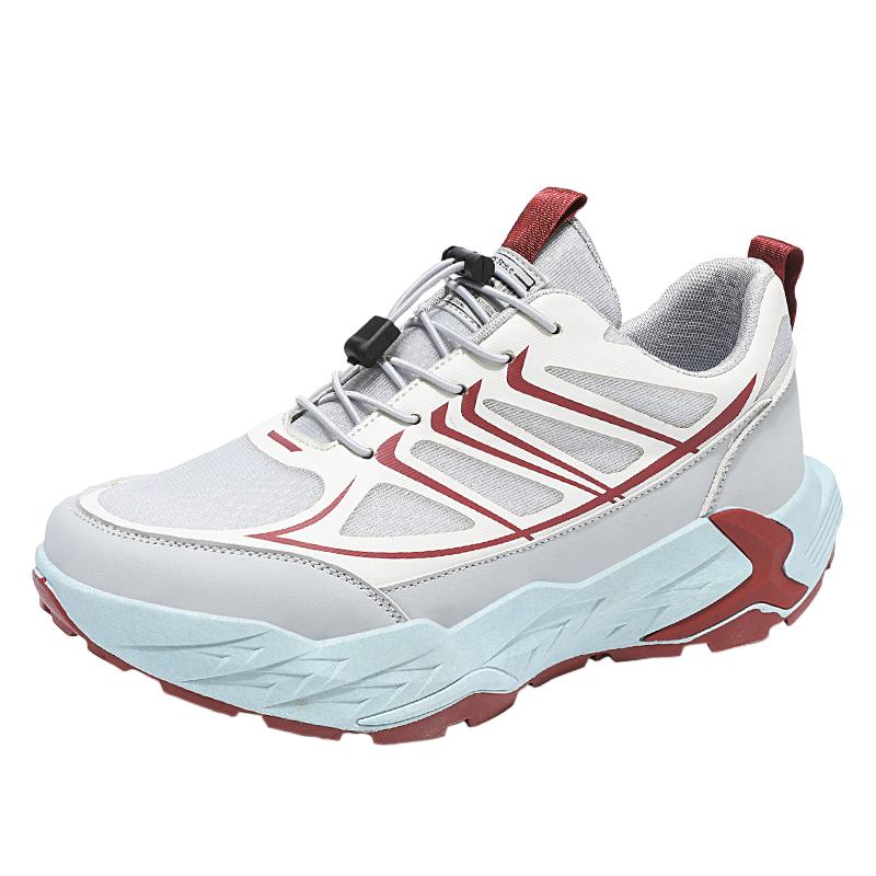 

Мужские удобные спортивные и повседневные уличные нескользящие износостойкие туфли для путешествий и пеших прогулок на толстой подошве с увеличением роста 41