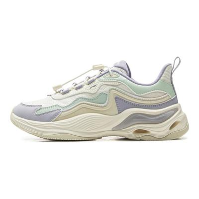 Li Ning Kids Sports Lifestyle Series Yun Chuan Fashion Versatile Low-Top Casual Shoes Kids Sneakers Gel-Yellow Cream-White Purple-Smoke-Blue YKCV014-2