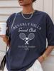 Beverly Hills Social Club Comfort Colors Short Sleeve T-Shirt | Sporty , Athletic, Athleisure Style Tee, Tennis Shirt | Gift Her, Girls Trip
