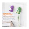 Holder With Toothbrush Suction Cup Towel Wall Hook Reusable For Bathroom Kitchen