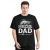 Reel Cool Dad Print Classic T-shirt Mens Clothing Fishing Rod And Fish Graphic T Shirt Fashion Casual Tops  O-neck Tshirt