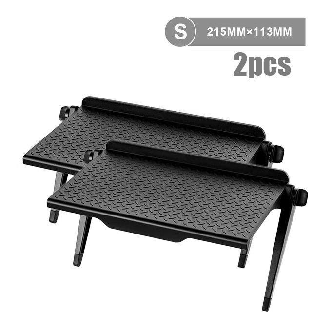 2pcs Rack Tv Monitor Organizer Screen Top Storage Shelf Holder Practical Home Storage Computer Office Multi-functional Organizer
