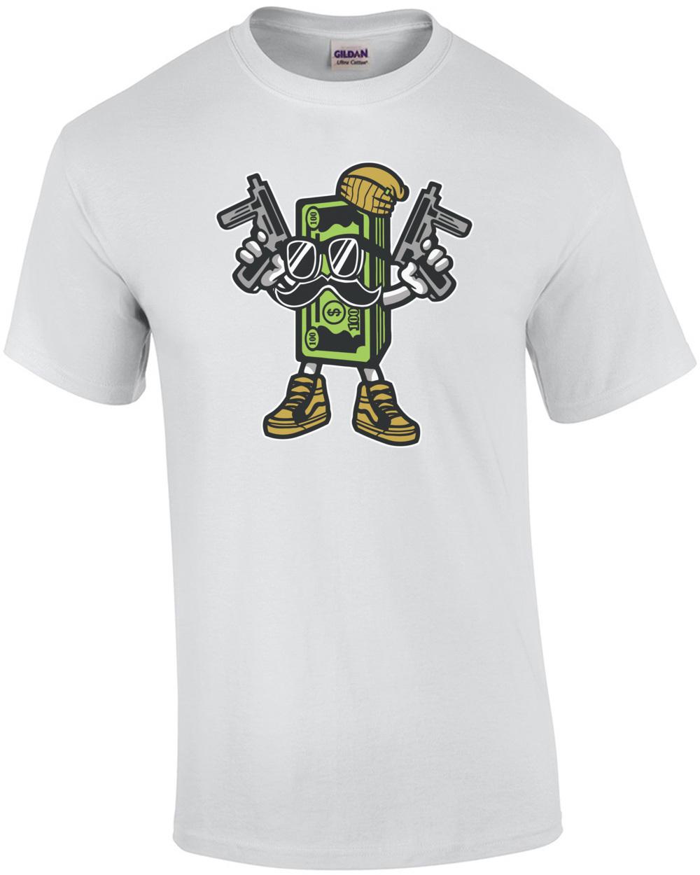Retro Gangster Cash Money T-Shirt S разноцветный