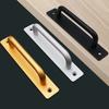 1 pc Door Handle Cabinet Pulls Aluminum Push-pull Balcony Gate Window Pulls Knob Kitchen Furniture Hardware Handle