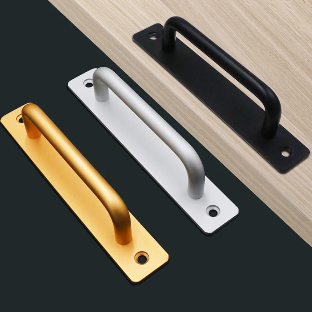 1 pc Door Handle Cabinet Pulls Aluminum Push-pull Balcony Gate Window Pulls Knob Kitchen Furniture Hardware Handle