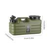 5L Water Storage Container with Faucet Water Dispenser Carrier Large Capacity Water Container Jug for Vehicle Car Camping