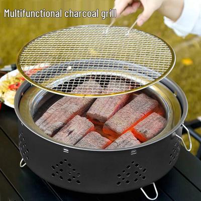 Portable Outdoor Tea & BBQ Charcoal Grill