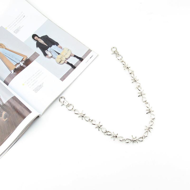 Breasted Fashion Double Design Women Waist Belt And Butterfly Metal Chain Decor