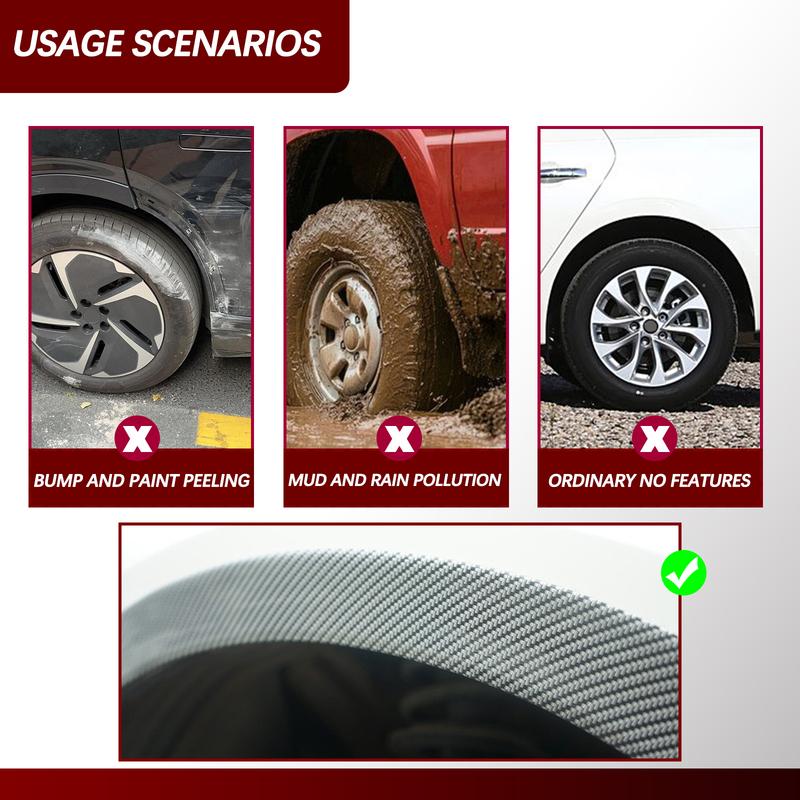 Universal Car Fender Flares Arches Rubber Wing Arch Extension Auto Wheel Lip Body Kit Protector Door Seal Cover Strip Mud Guard