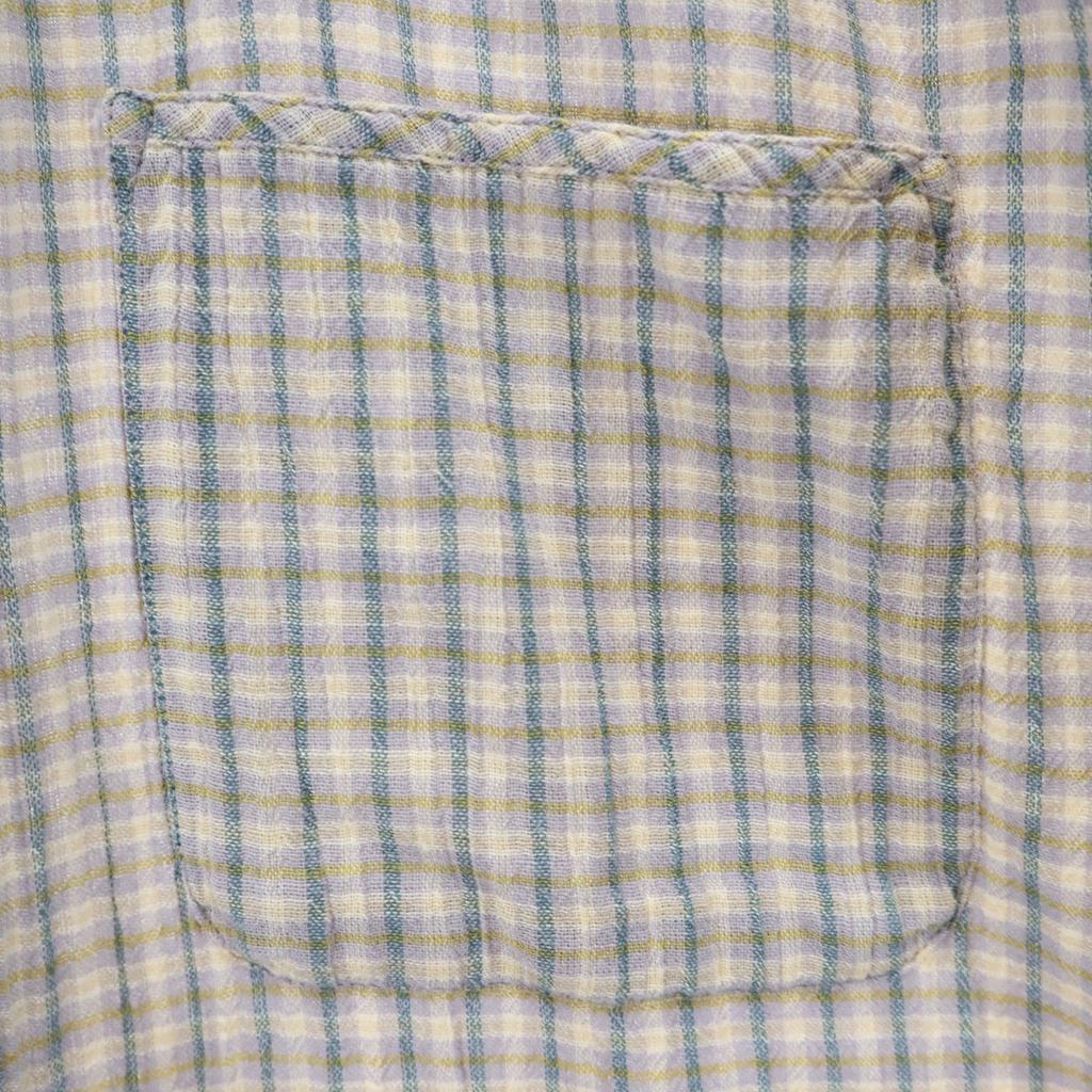 Patagonia Check Short Sleeve Open Color Shirt S Blue RN51884 Outdoor Women Used