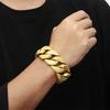 31MM Wide High Quality Thick Bracelet Choker Men Punk Stainless Steel Wheel Bracelet Domineering Personality Charm Jewelry