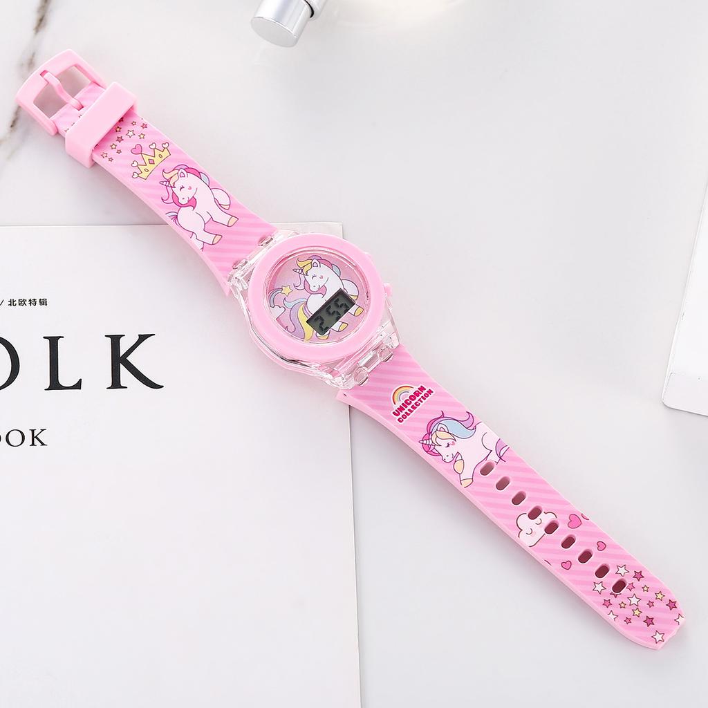 Kids Watch And Bracelet Gift Set, Digital Children Wristwatch with Jewelry, Ready Gift Box for Holiday And Birthday Present