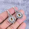 Citrine Gemstone Handmade 925 Sterling Silver Jewelry Earring 2.01" M-2704