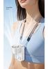 Rechargeable Handheld Neck-Hanging Mini Fan with Semiconductor Cooling and Long Battery Life