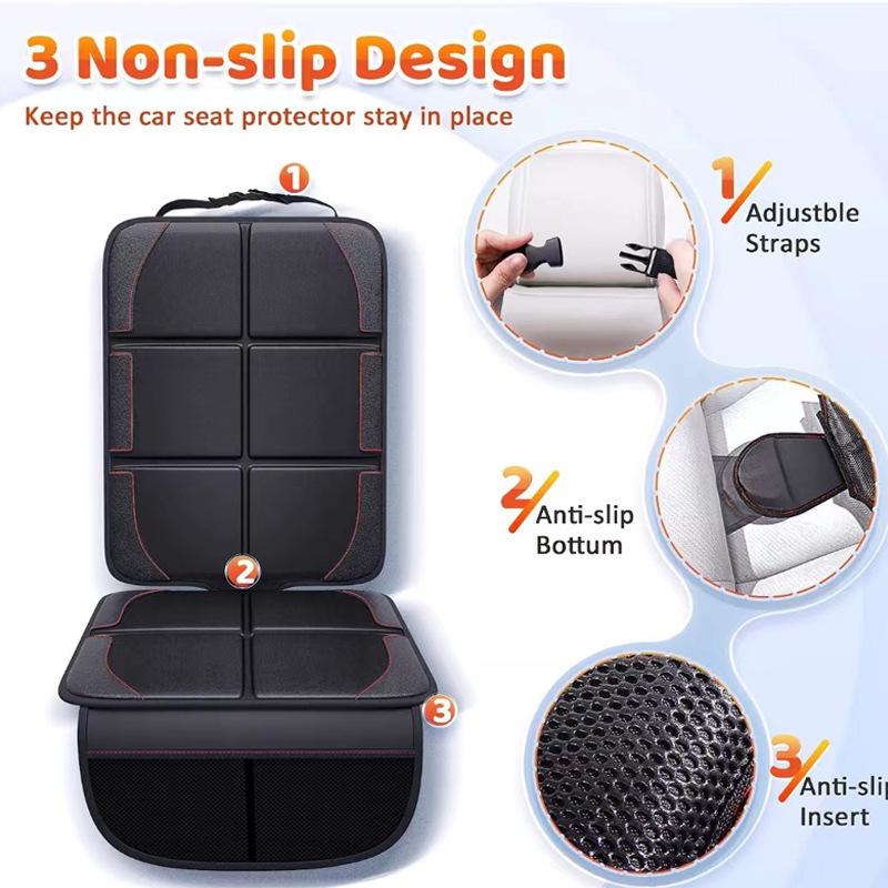 Anti-Wear Non-Slip Car Seat Cushion and Rear Seat Protector