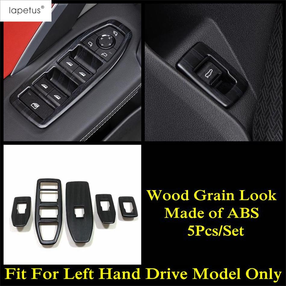 Inner Window Glass Lift Switch Button Panel Cover Trim For BMW X1 iX1 U11 X2 iX2 U10  2024 2025 ABS Carbon Fiber Accessories