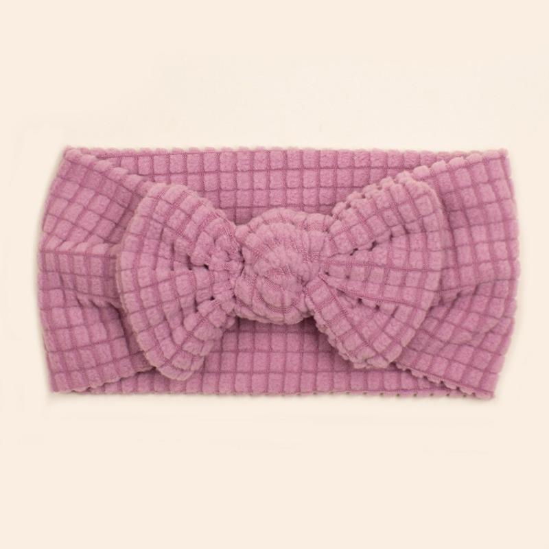 New Baby Headband, Cute Solid Color Bow Baby Fontanelle Headband, Children's Hair Accessories