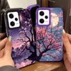 Dreamy Night Cherry Blossom Tree Soft Phone Case for Xiaomi Redmi Note 13 14 15 Pro Plus 12S 12 11S 11 11T 10S 10 Shockproof Cov