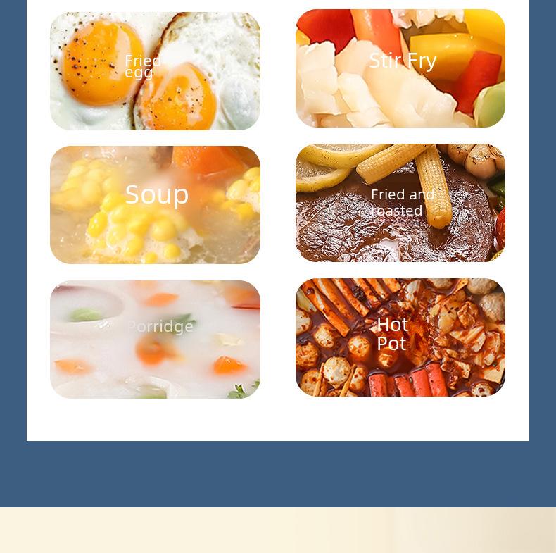 Kompakter Multifunktions-Elektrokocher für Studentenwohnheime – Ideal für Nudeln und Braten