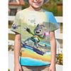 Summer 3DPrinting The Creature Cases Children's animated series Tops Anime T-shirt Sam Snow and Kit Casey Cartoon Print Casual   Cute T-shirt