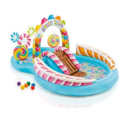 Inflatable Children's Pool Play Center - INTEX - Candy Kingdom - 295 X 191 X 130 Cm