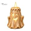 Decorative Figures for Living Room Halloween Ghost Candle Light Ornament, Resin Desktop Sculpture, Figurine Small Figurines Courtyard Decor