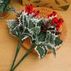 10/1Pcs Artificial Red Berry Pine Needle Stem Artificial Pine Cone Fake Flower Branch Diy Home Christmas Party Wedding Decor