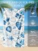 Seashell patterned swim towel, beach towel, super absorbent bath towel, windproof, sunproof, and sandproof.