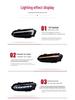 Compatible LED Lens Headlight Assembly with Sequential Turn Signal for 22 Eleventh-Gen Civic Models
