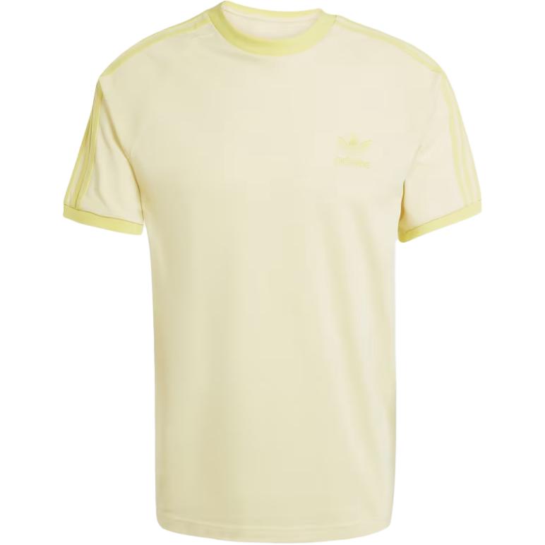 

Adidas Originals Round Neck Logo Slim Fit Short Sleeve T-Shirt Men Tops Pink Yellow JN7021 M