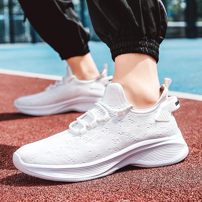 Summer Couple's Foreign Trade Large Size 46 New Korean Version of Casual Jaka Breathable Sports Shoes Lightweight Platform Running Shoes