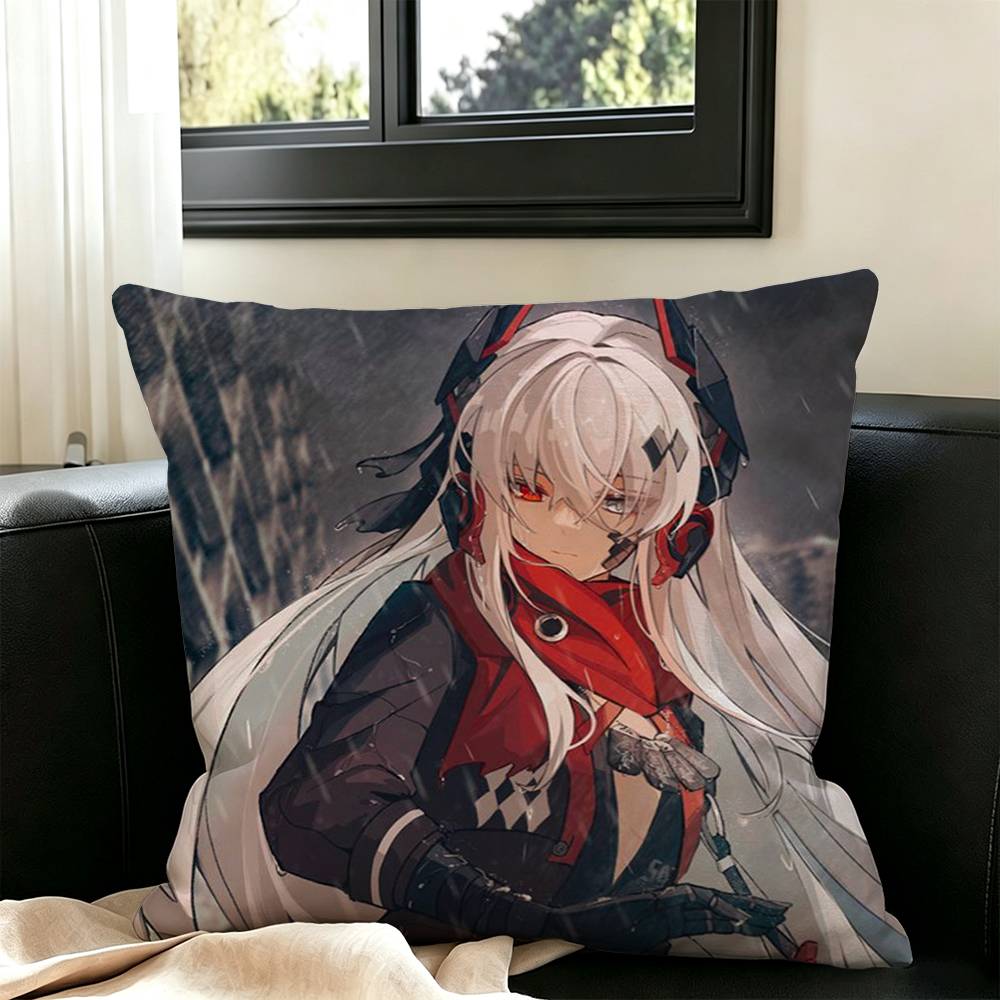Punishing Gray Raven Crimson Abyss Pillow Case Square Double-Sided Sofa Cushion Cover Bedroom Bedside Pillow