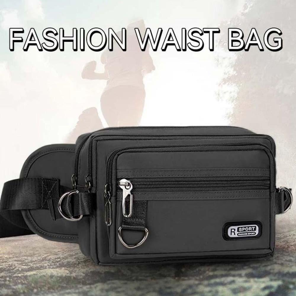 Lightweight Men Waist Bag Large Capacity Fanny Pack Japanese Fashion Men Chest Bag  Fitness